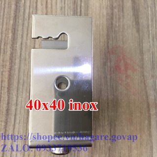 Pát U 40x40 inox304 kẹp dưới pin năng lượng mặt trời-solar