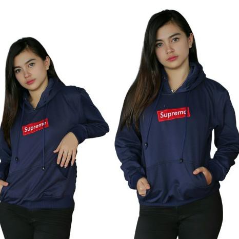 Áo Hoodie Có Túi Trước In Chữ Supreme Thời Trang Cho Nữ