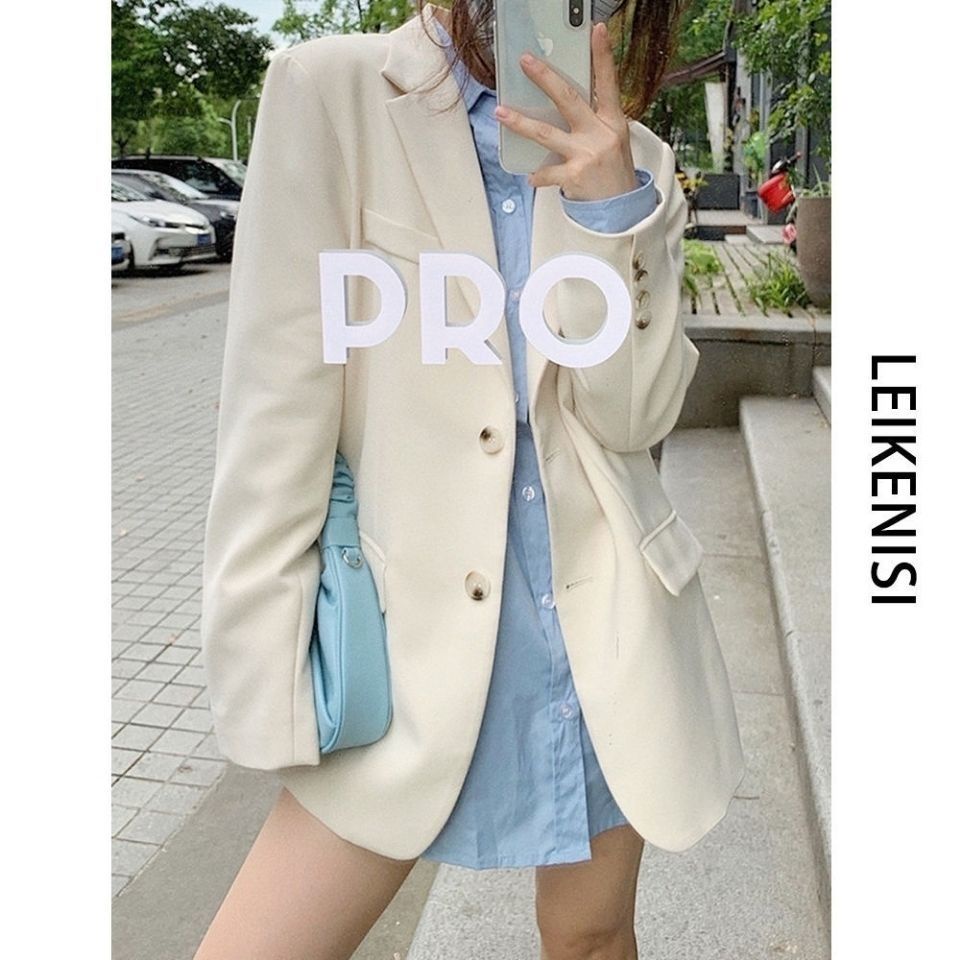 Áo khoác vest dáng rộng thời trang phong cách Hàn Quốc cho nữ