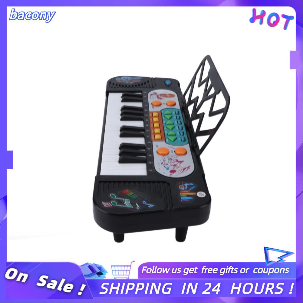 Bacony Baby Simulation Electronic Keyboard Piano Music Toy 25 Keys 11 Patterns Musical Instrument