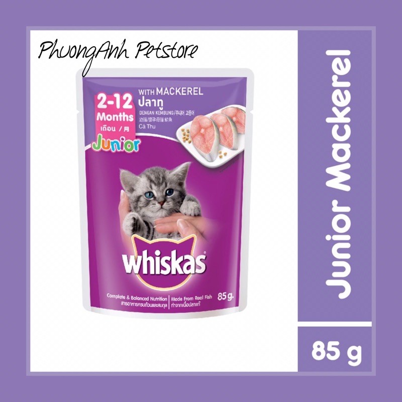 Pate Whiskas 80g cho mèo con - Whiskas Junior