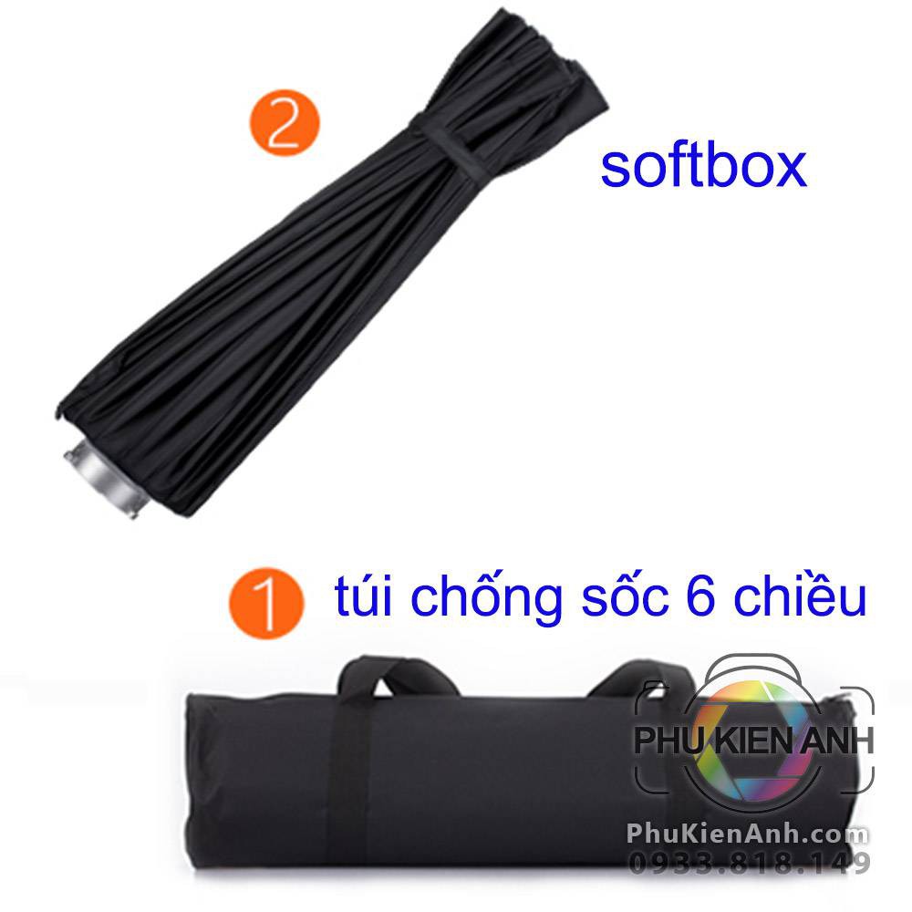 Softbox 16 cạnh dù ngàm bowen pro 70cm, 90cm, 120cm kèm túi chống sốc