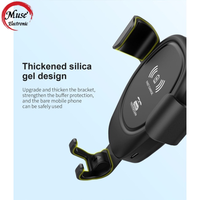 Bộ Sạc Xe Hơi Không Dây 10w D02 Có Thể Điều Chỉnh Cho Màn Hình 4-7 Inch Có Đầu Vào Micro-usb