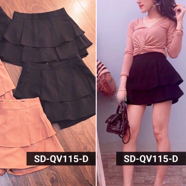 Quần giả váy size S - quần váy 2 tầng siêu đẹp HÌNH CHỤP THẬT - giá tốt