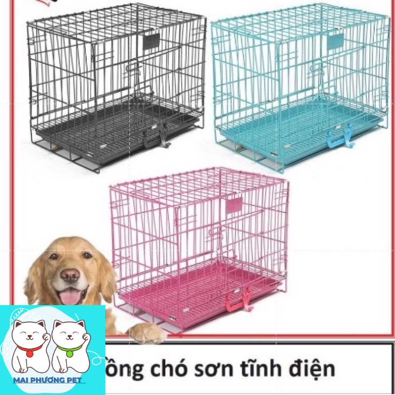 Chuồng SD75 chó mèo sơn tĩnh điện 0-12kg loại nan dày