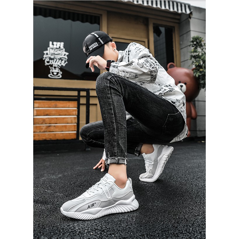 Giày Thể Thao Nam 💖FREESHIP💖 Sneaker Phối Da Lộn - Giày Phong Cách Trẻ Trung Năng Động | BigBuy360 - bigbuy360.vn