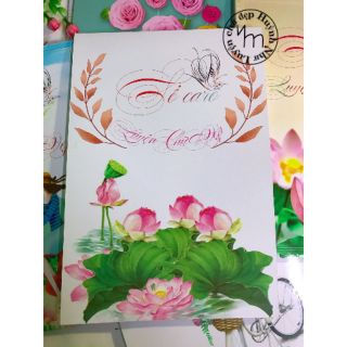 🌸 Sổ caro in hình luyện chữ đẹp