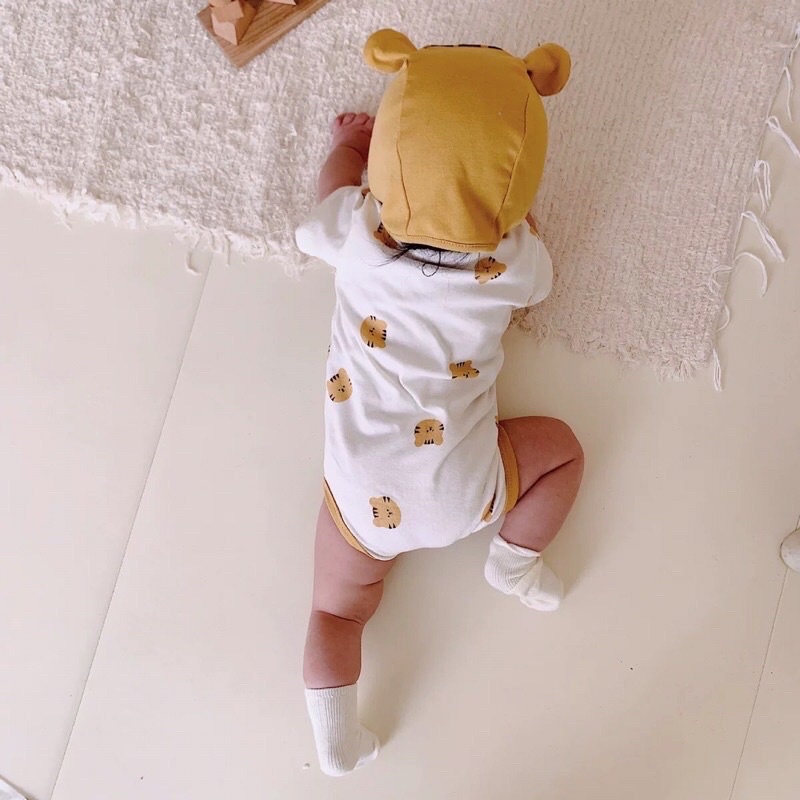 Sét bộ body mèo + mũ cho bé