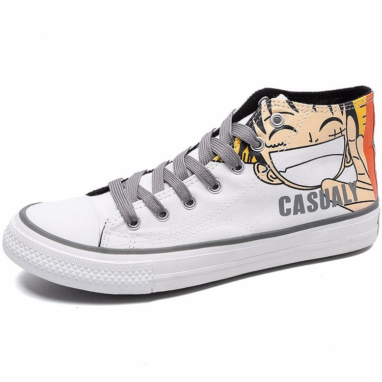 Giày Vải canvas Cổ Cao Thời Trang Mùa Thu Hàn Quốc Mới Cho Nam