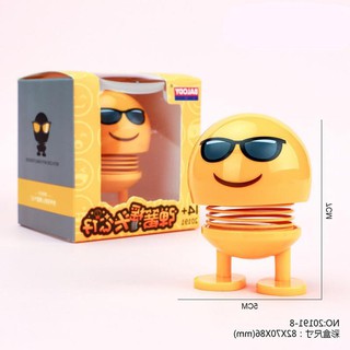 Đồ chơi Con lắc lò xo Emoji gắn mũ xe hơi bàn làm việc Hàng chuẩn có Hộp