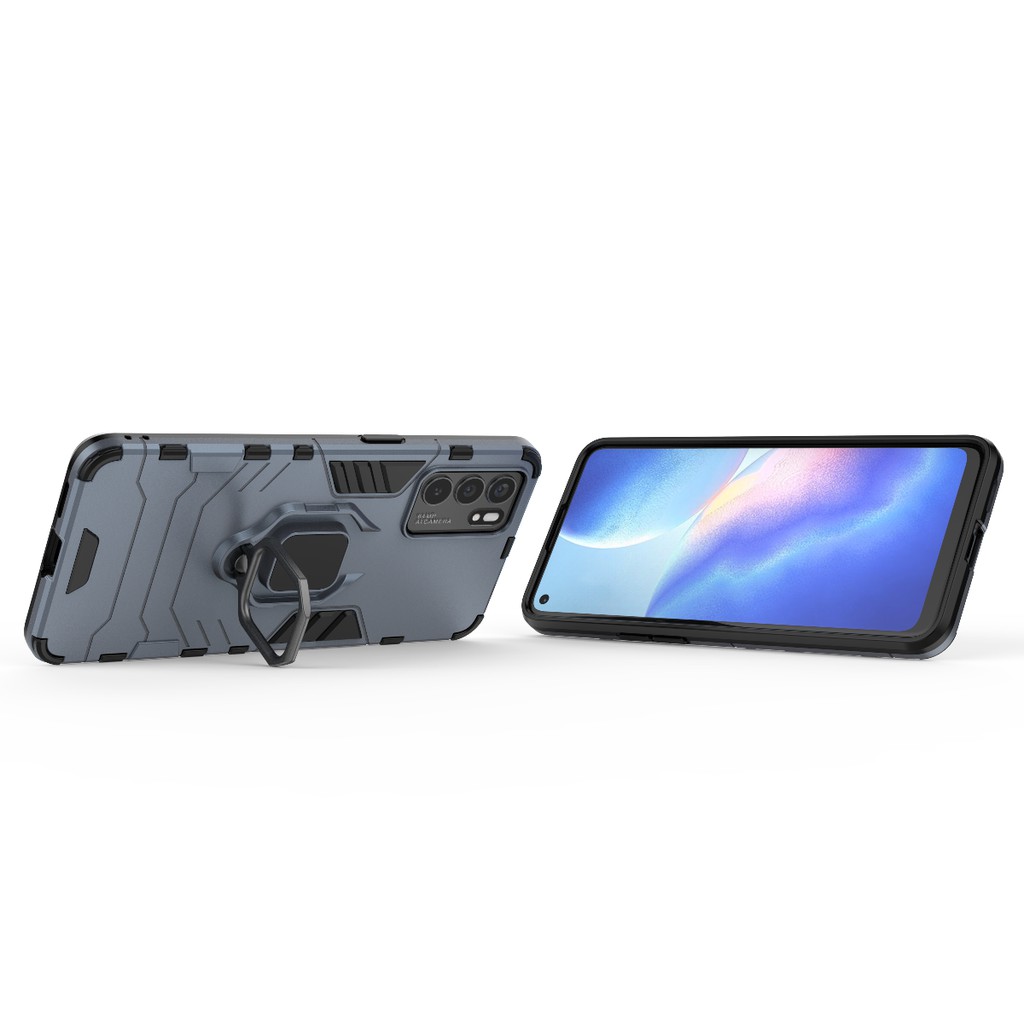 Ốp lưng Oppo Reno 6 5G IRON MAN IRING chống sốc giá đỡ xem phim cao cấp