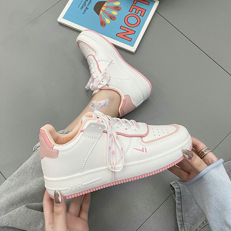 ( 2 màu) Giày thể thao sneaker nữẢNH +VIDEOTHẬT phối Dây hoa