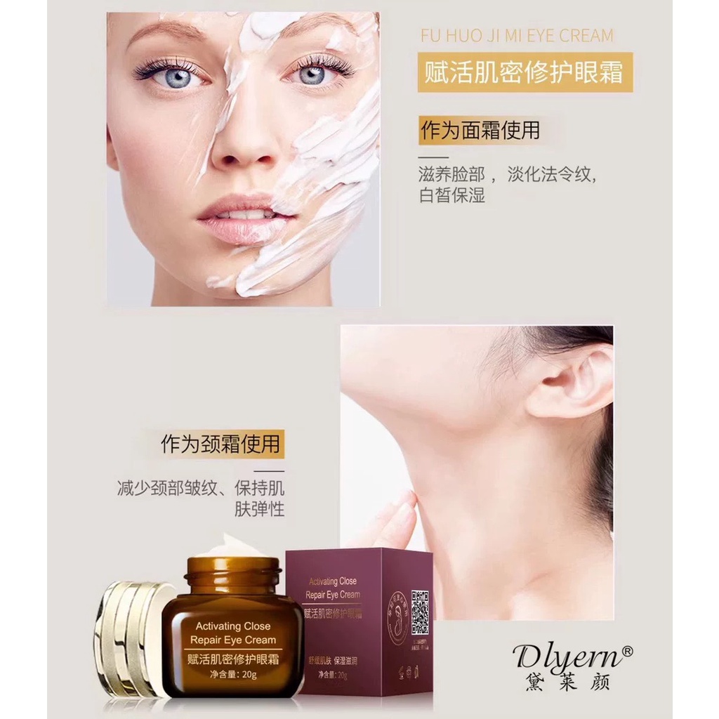 Kem dưỡng ẩm vùng mắt Dyern Activating Close Repair Eye Cream