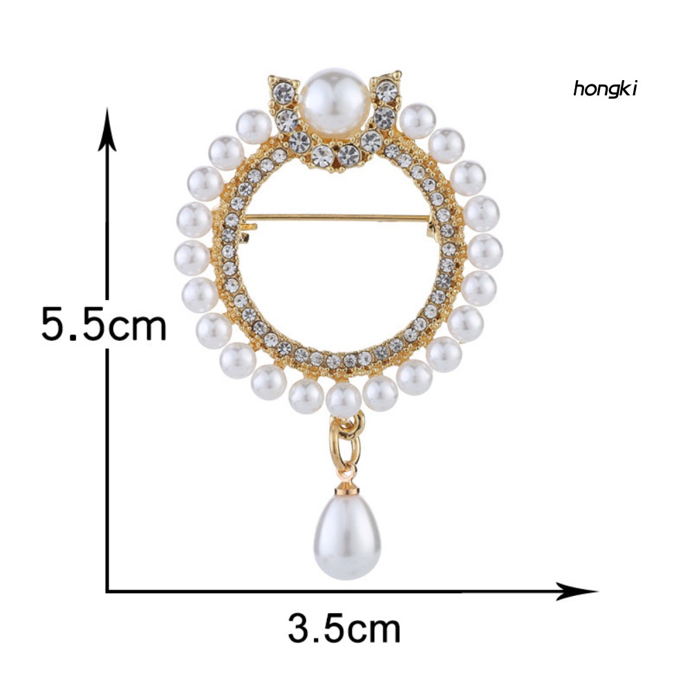 Trâm Cài Áo Đính Đá Nhân Tạo Và Ngọc Trai Mô Phỏng Thời Trang Cho Nữ