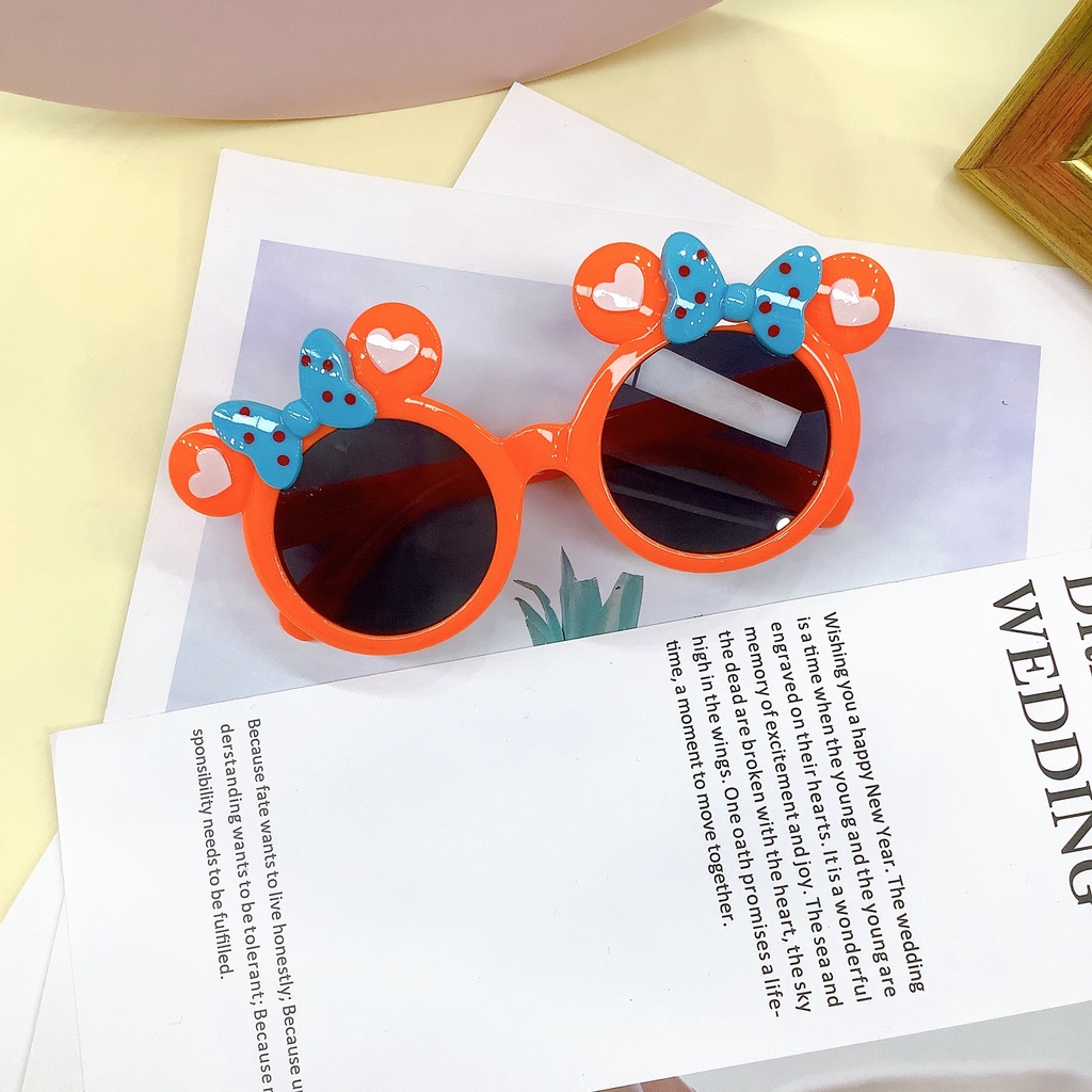 Kính mát LUCKYCANDY hình hoạt hình chống tia uv cho bé 1-8 tuổi