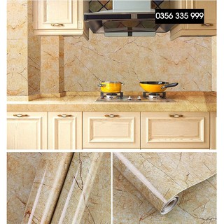 5m Giấy Dán Giả Đá Cẩm Thạch Dán Tường Bếp