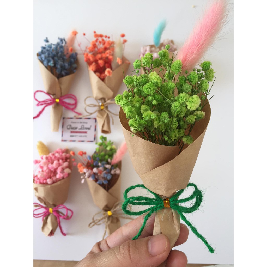 BÓ HOA GIẤY BÁO NHỎ NHIỀU MÀU