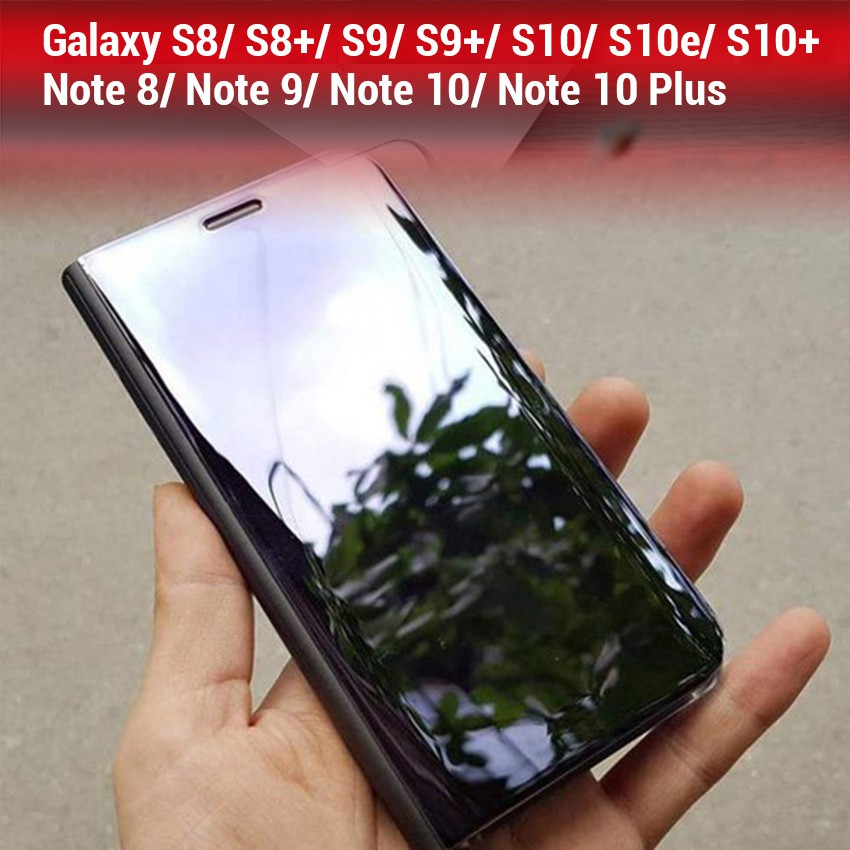 Bao da tráng gương cho Galaxy S8/ S8+/ S9/ S9+/ S10/ S10e/ S10+/ Note 8/ Note 9/ Note 10/ Note 10 Plus/ A3 2017