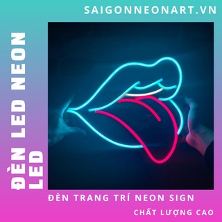 Đèn trang trí led neon sign hình lè lưỡi