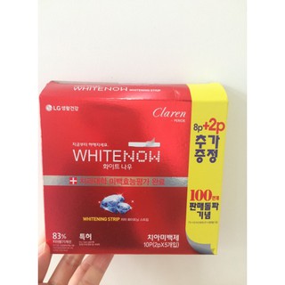 Miếng dán TRẮNG RĂNG Claren White Now LG Hàn Quốc