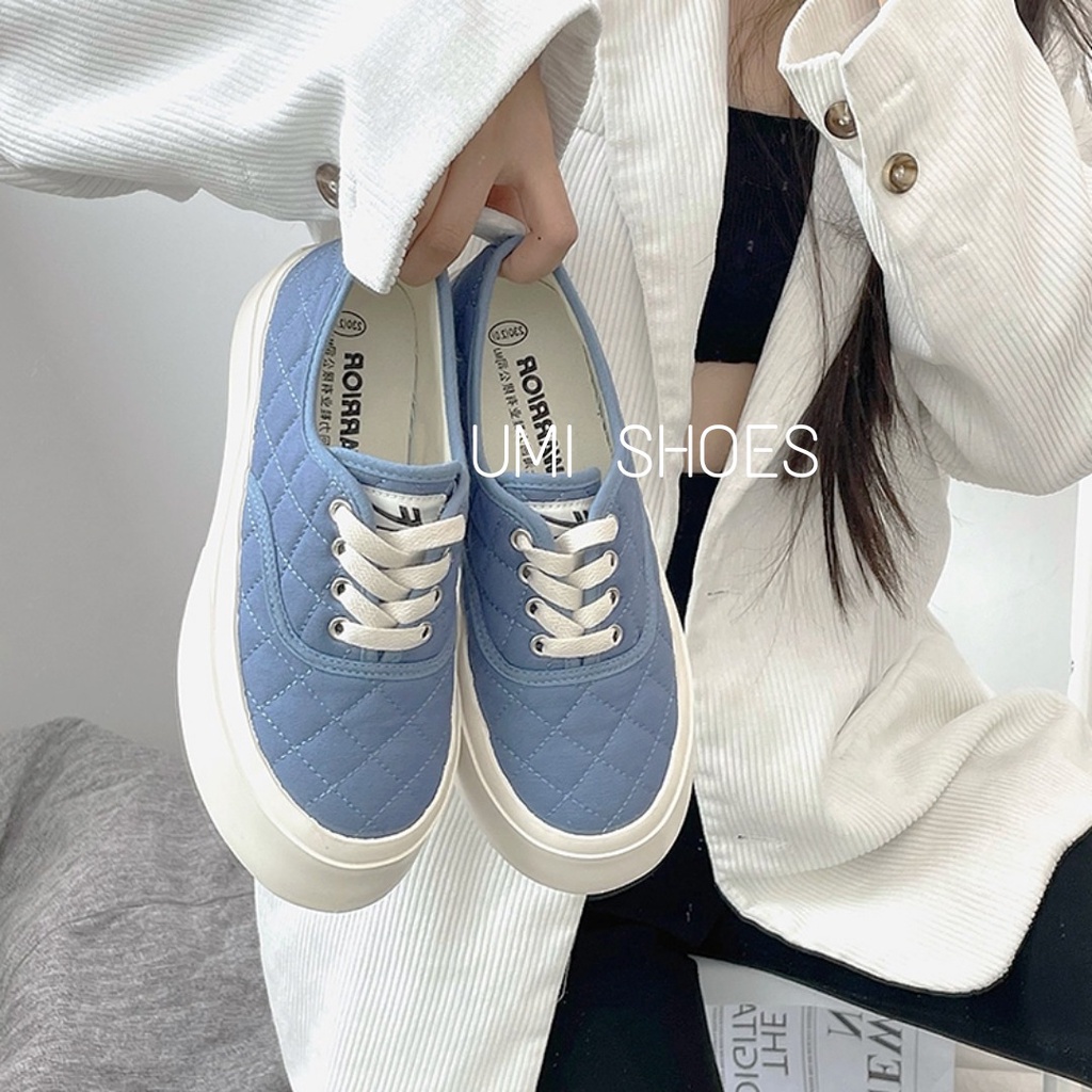 Giày thể thao nữ Ulzzang CAMEL đế bằng bánh mì basic độn đế vải canvas bata mới hot phong cách hàn quốc đẹp cá tính | BigBuy360 - bigbuy360.vn