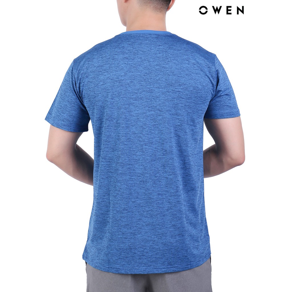 [Mã FAMALLT5 giảm 15% đơn 150K] Áo Tshirt ngắn tay nam Owen Bodyfit màu xanh coban melang - TSN20408