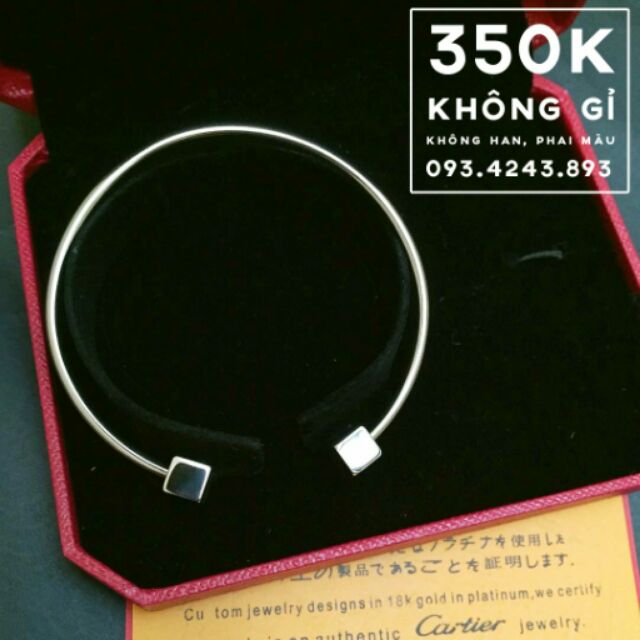 Vòng tay nhẫn cam kết không gỉ, không phai màu