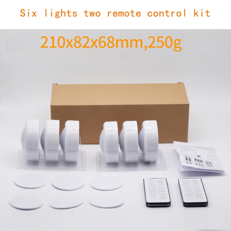 16 Color Light Remote Control Cabinet Light Led Pressing Night Light Fast Strobe Atmosphere Pat Light