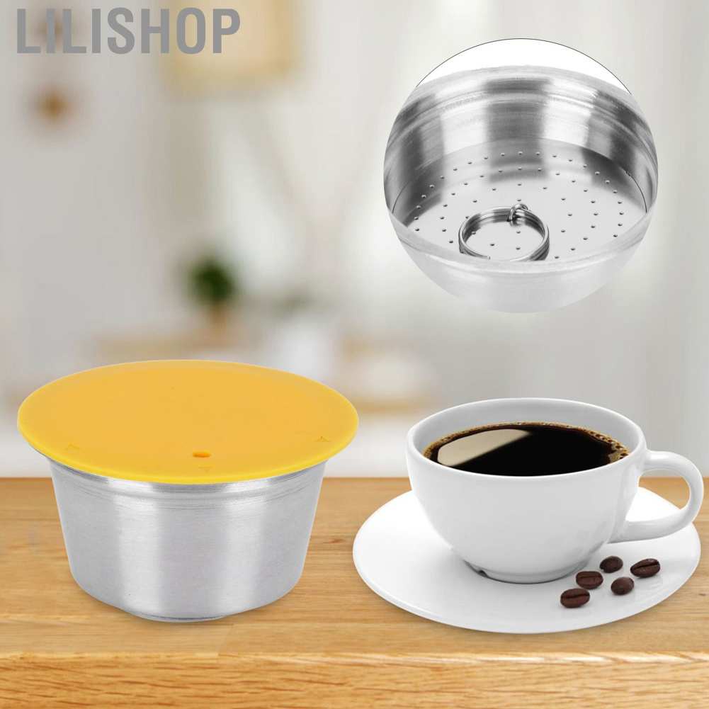 Lilishop Coffee Capsules Cup  Durable Professional Refillable Pods 40ML Machine for Dolce Gusto