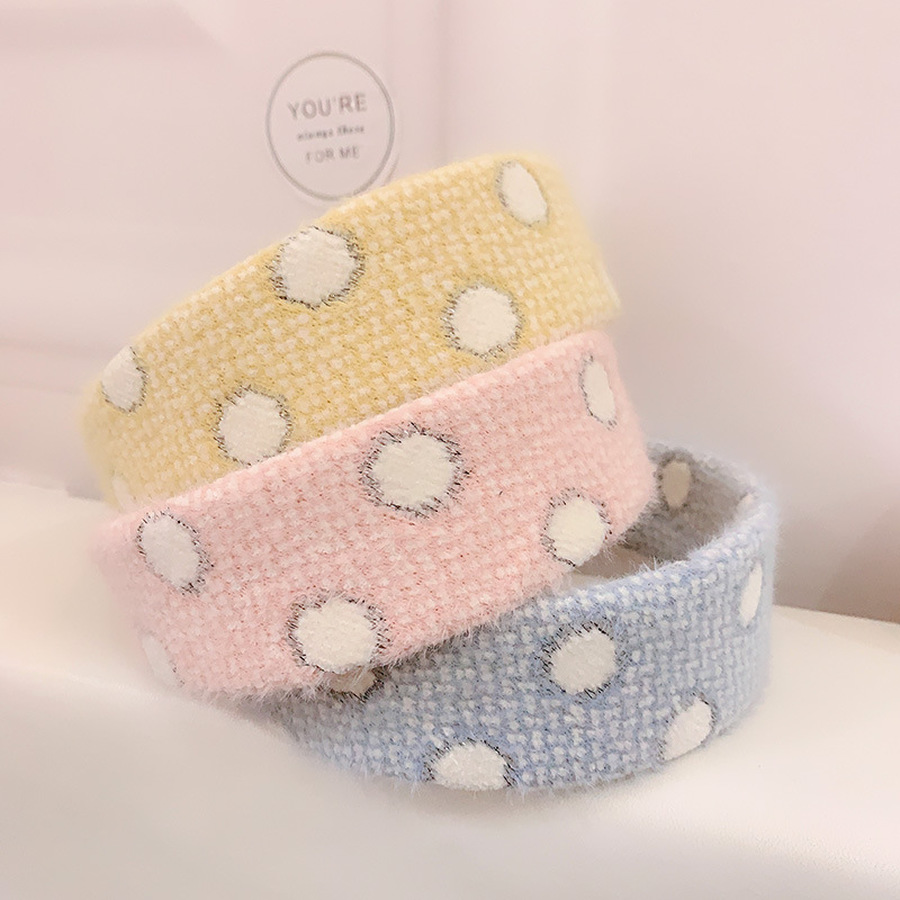 Băng Đô Nơ Họa Tiết Chấm Bi Phong Cách Hàn Quốc Cho Nữ