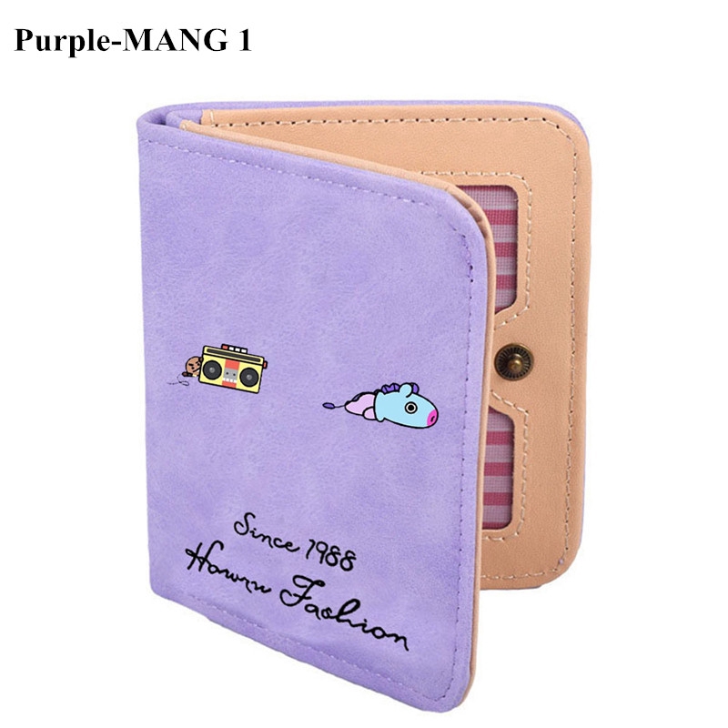 Ví ngắn in hình KPOP BT21 xinh xắn