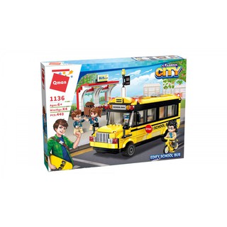 Bộ xếp hình Lego 1136 xe bút trường học cho bé