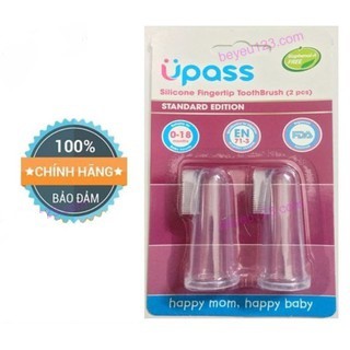 Bộ 2 rơ lưỡi xỏ ngón Silicone cho bé Upass UP4002C