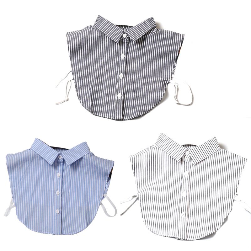 Youyo Vòng Cổ Choker Kẻ Sọc Dọc Có Thể Tháo Rời Phong Cách Vintage Cho Nam Nữ