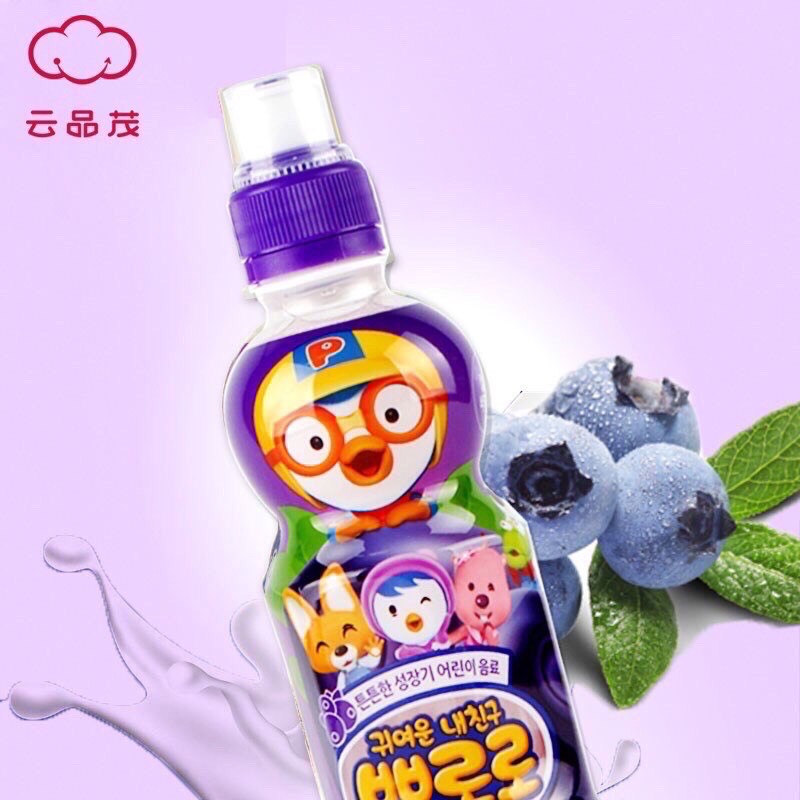 ❤Nước Uống Pororo Trái Cây 235ml -Có 6 Vị (Dâu, Táo, Sữa, Chuối , Việt Quất, Trái Cây )