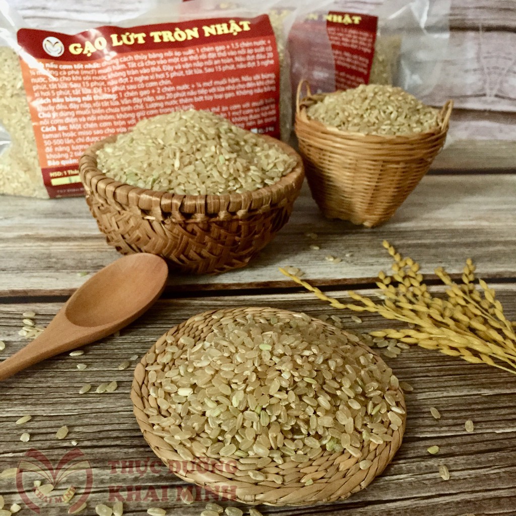 Gạo lứt tròn nhật
