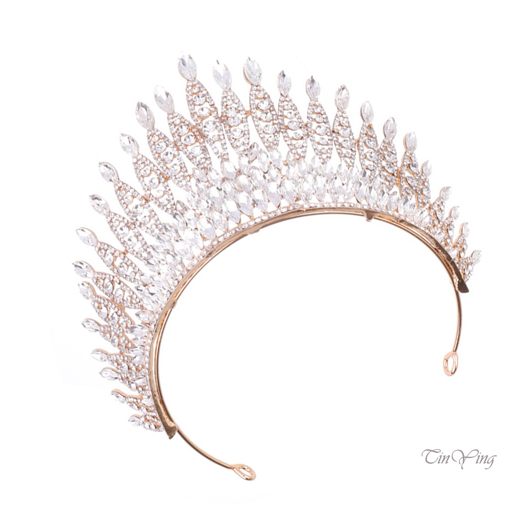 GETNOIVAS Vương Miện Đính Đá Lấp Lánh Nhiều Màu Sắc Trang Trí Sân Khấu