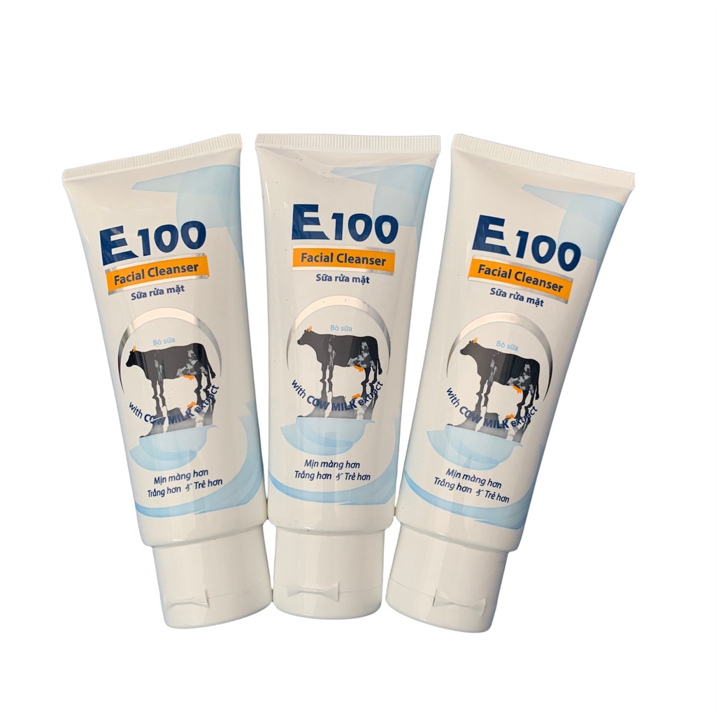 Sữa rửa mặt E 100 chính hãng cho làn da trắng sáng và mịn màng