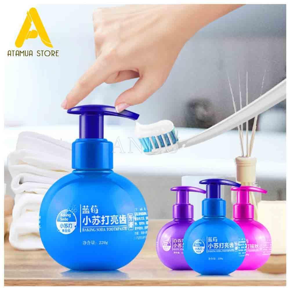 Kem đánh răng Baking soda Toothpaste, siêu tẩy ố vàng trên răng, hơi thở thơm mát