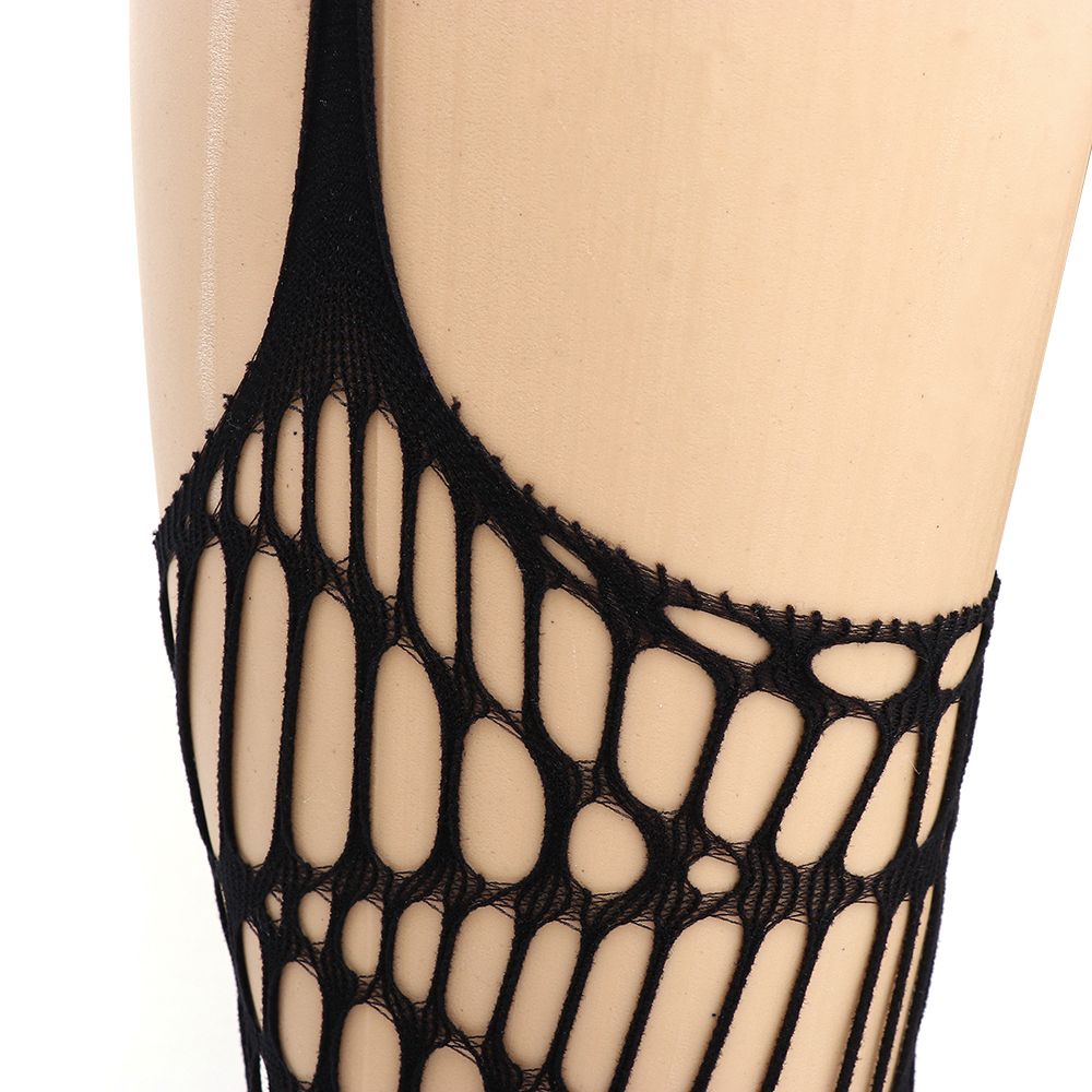 Quần vớ lưới màu đen phong cách Harajuku Nhật Bản quyến rũ thời trang cho nữ