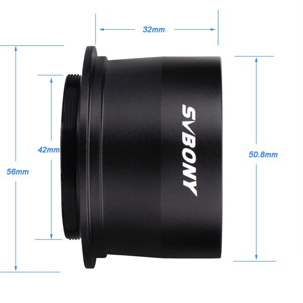 Bộ chuyển đổi tiêu cự máy ảnh SVBONY 2&quot; sang T2 siêu rộng cho SLR và DSLR chất lượng cao