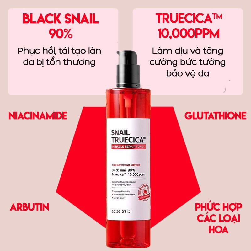 MINI SIZE - Nước Hoa Hồng Cấp Ẩm, Phục Hồi Da Some By Mi SNAIL Truecica Miracle Repair Toner 6ml