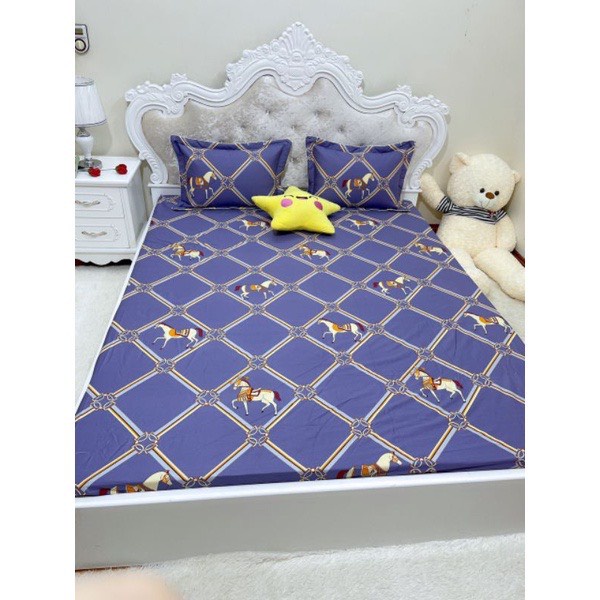 Ga gối trần chun Cottong Hàn , ga gối cottong cao cấp full zize