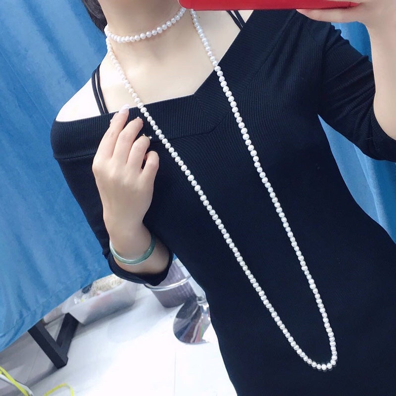 Chuỗi đeo cổ dài 120cm size 7-8ly có kiểm định