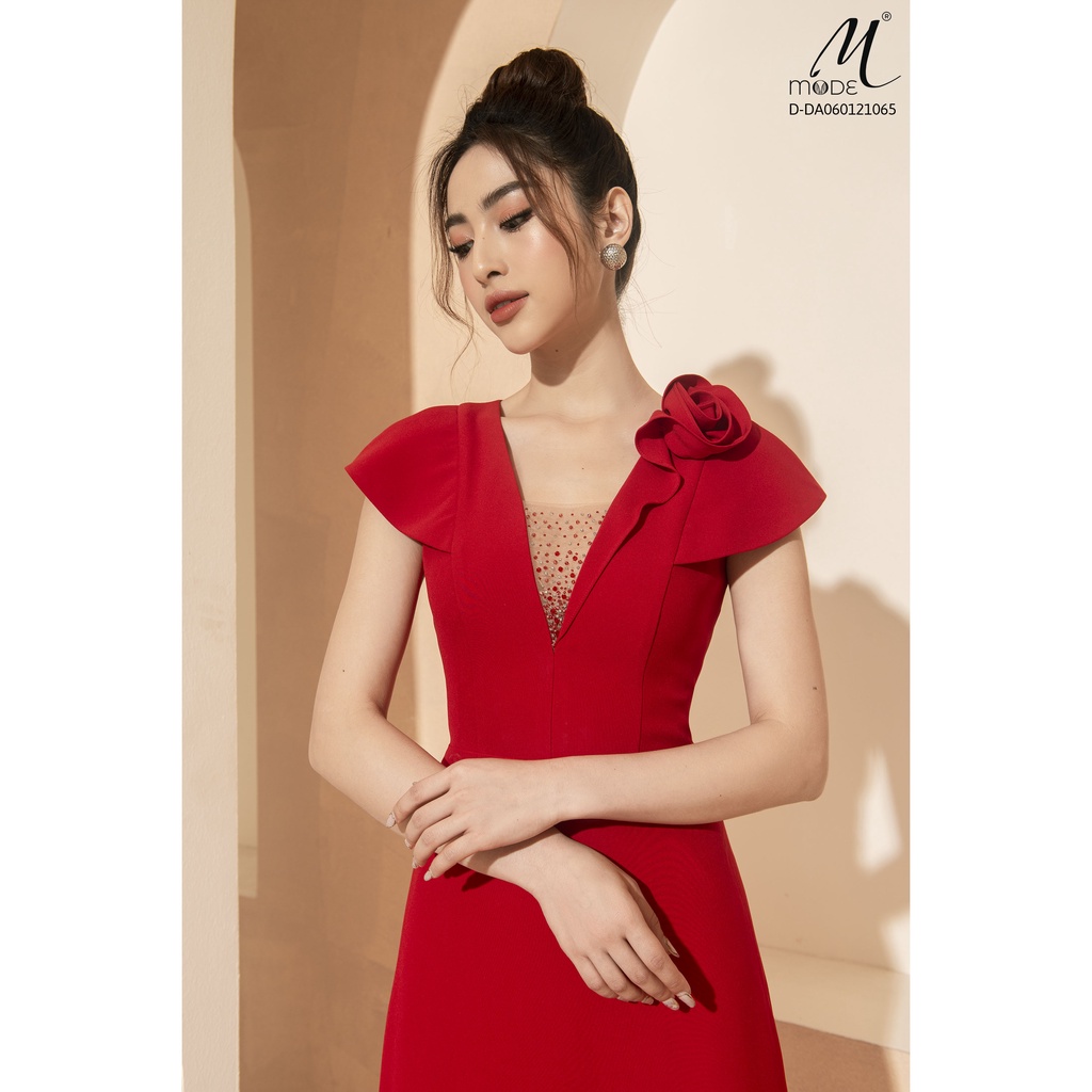 Đầm hoa đính đá MMOutfit D-DA060121065