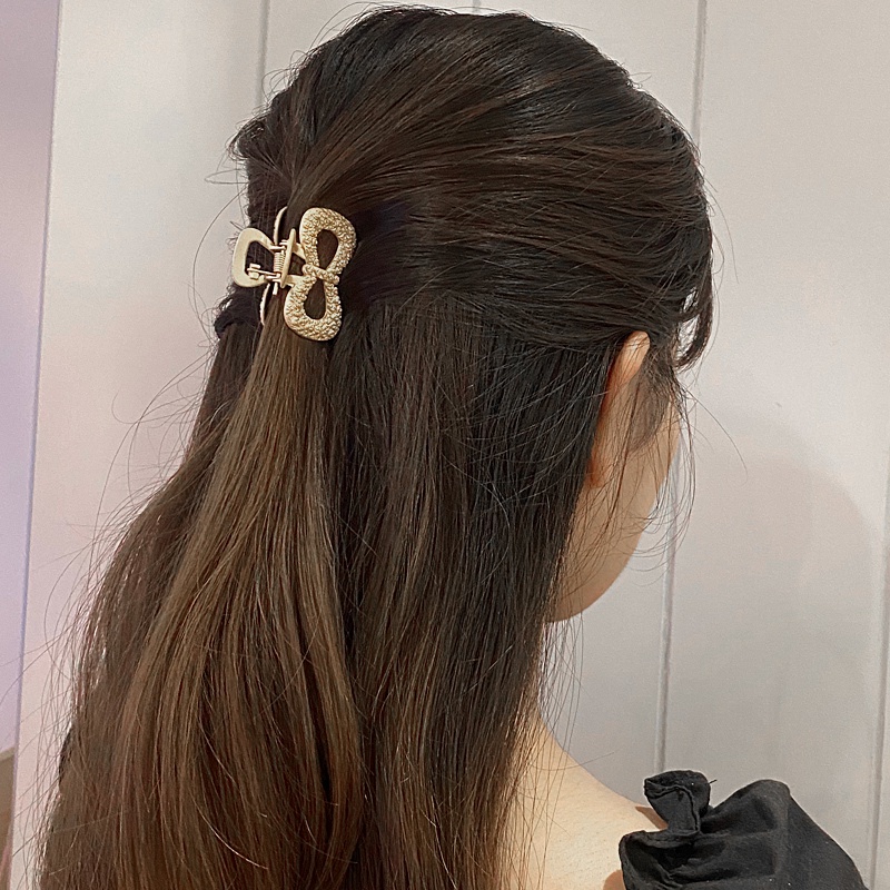 Kẹp Tóc Hình Nơ / Vuông / Trái Tim Đơn Giản Dễ Thương Phong Cách Hàn Quốc