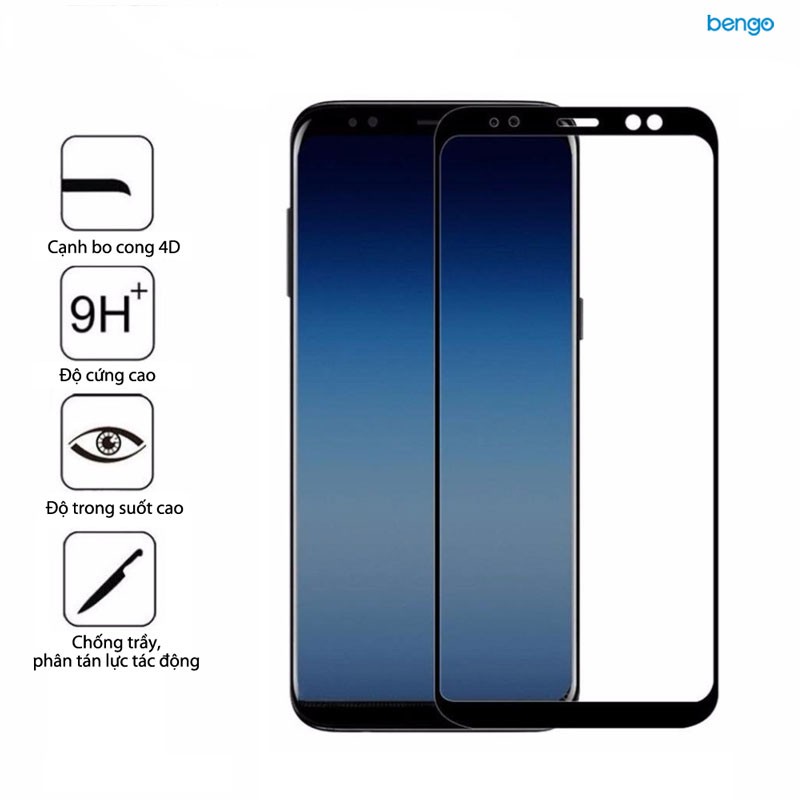 Dán cường lực Samsung Galaxy A8 (2018) 4D full keo và từ tính