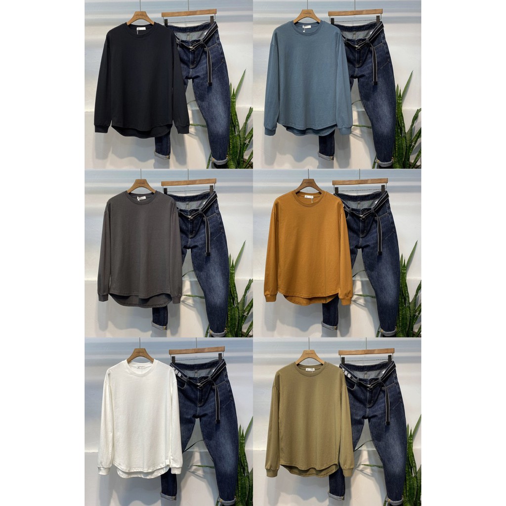 Áo Thun Dài Tay Sweater Vạt Bầu Cao Cấp ANVB01 | BigBuy360 - bigbuy360.vn