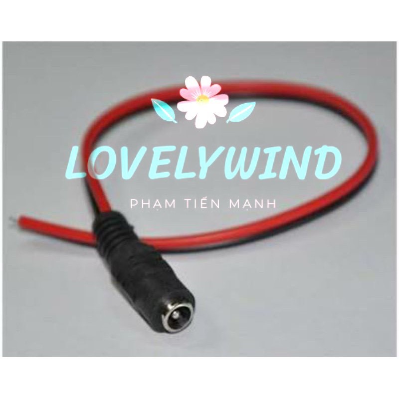 Jack nguồn 5.5x2.1 Jack DC có dây Đực/Cái tùy chọn