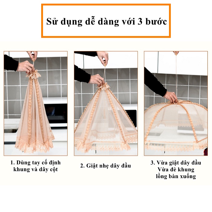 LỒNG BÀN LƯỚI ĐẬY THỨC ĂN GIỮ VỆ SINH - AN TOÀN CHO GIA ĐÌNH ( NHIỀU MẪU)